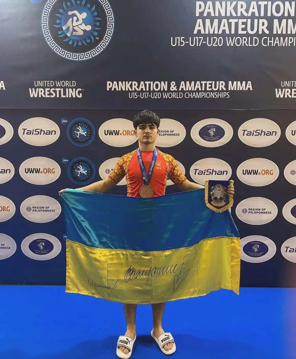 П’ятнадцятирічний спортсмен із Жашкова здобув бронзу на світовому чемпіонаті з панкратіону