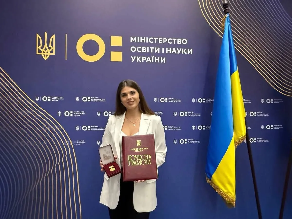 Уманська вчителька Дарія Ольховецька отримала звання лауреатки конкурсу «Учитель року – 2025»