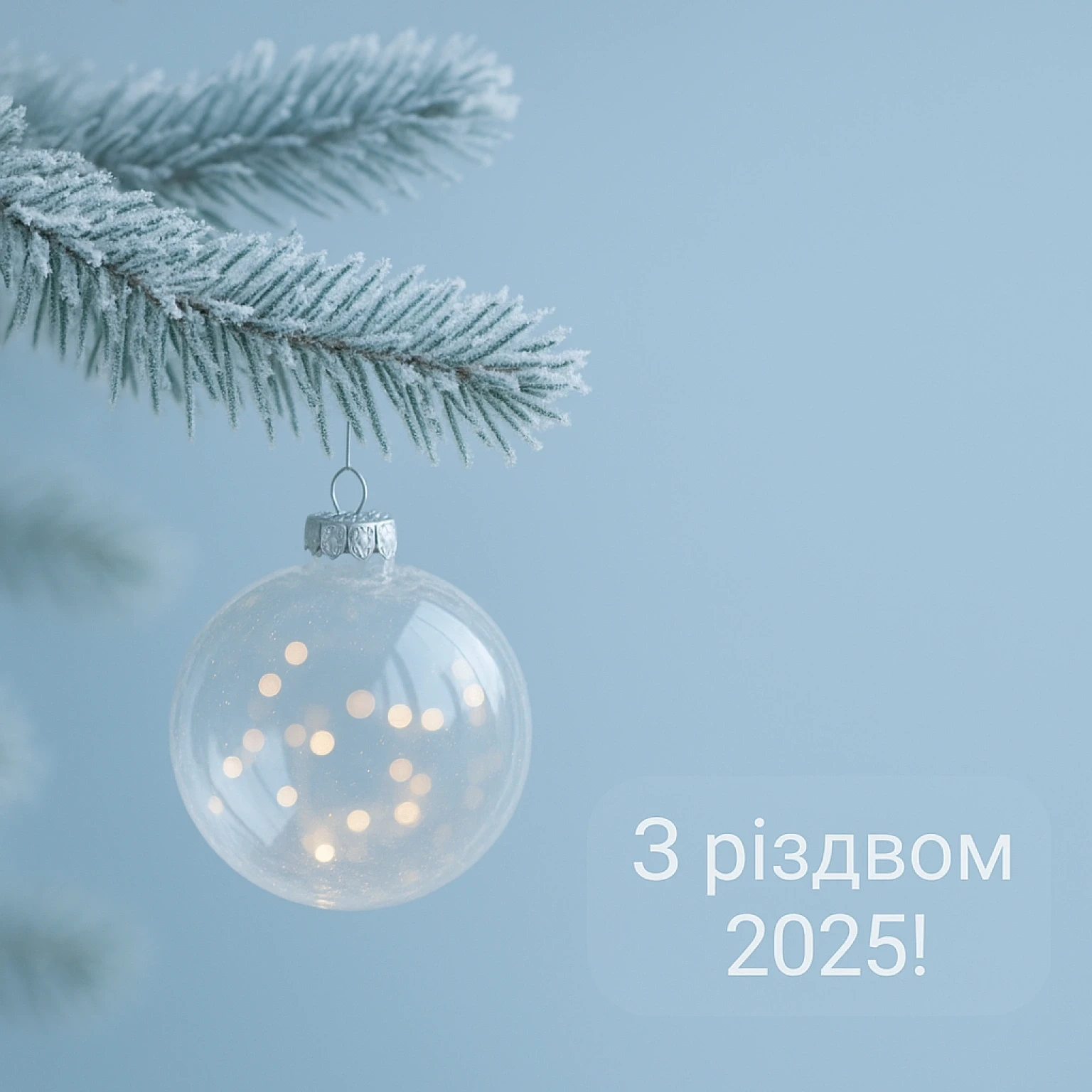Привітання з різдвом 2025