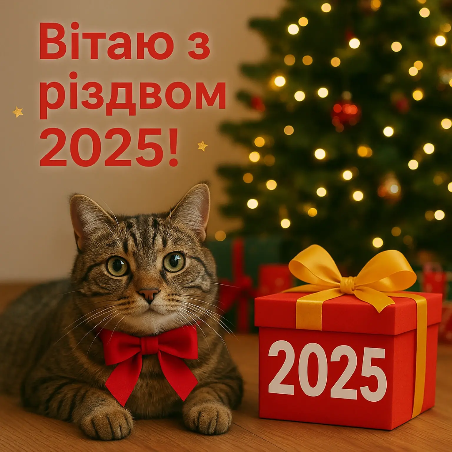 Привітання з різдвом 2025