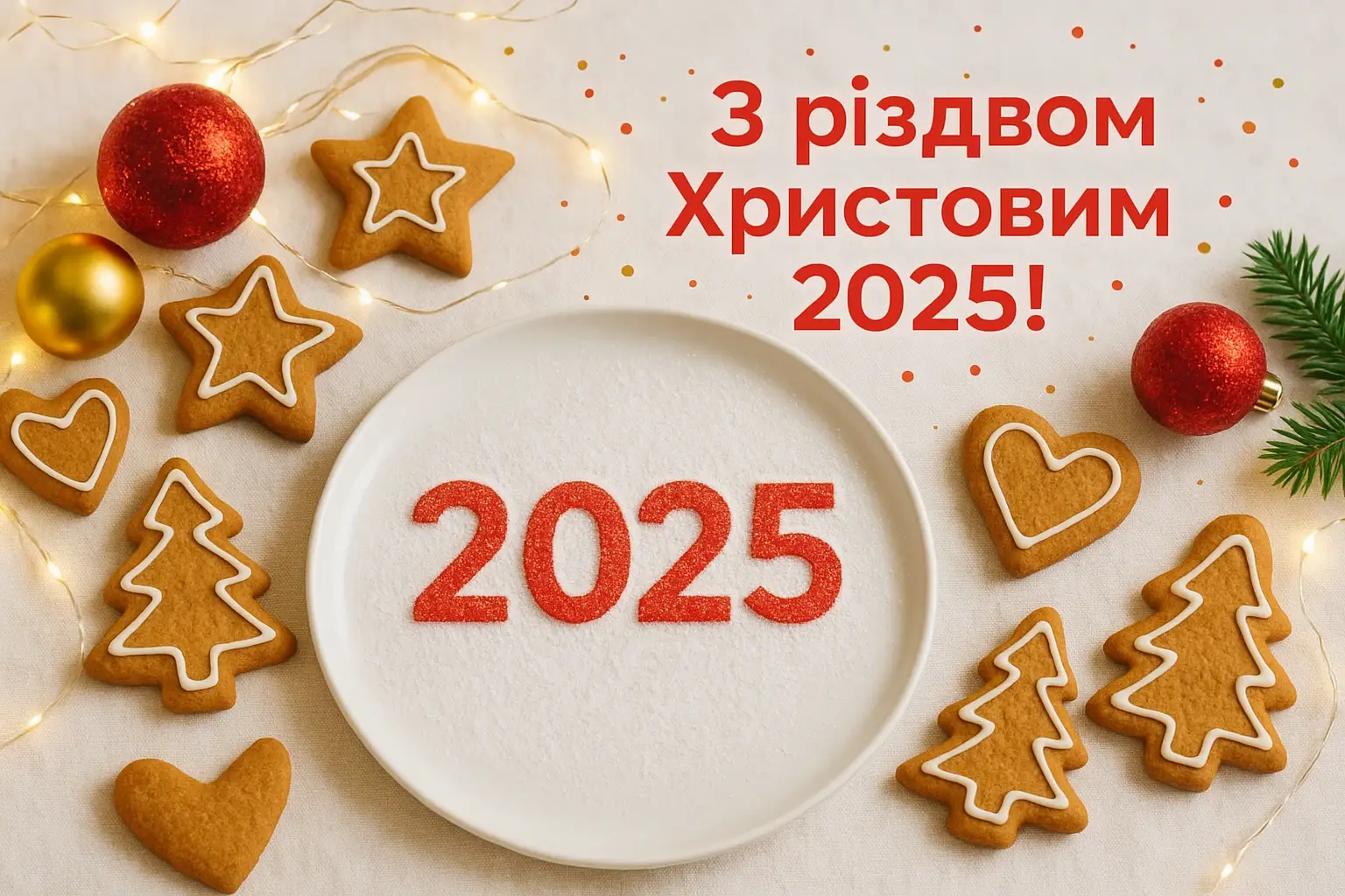 Привітання з різдвом 2025