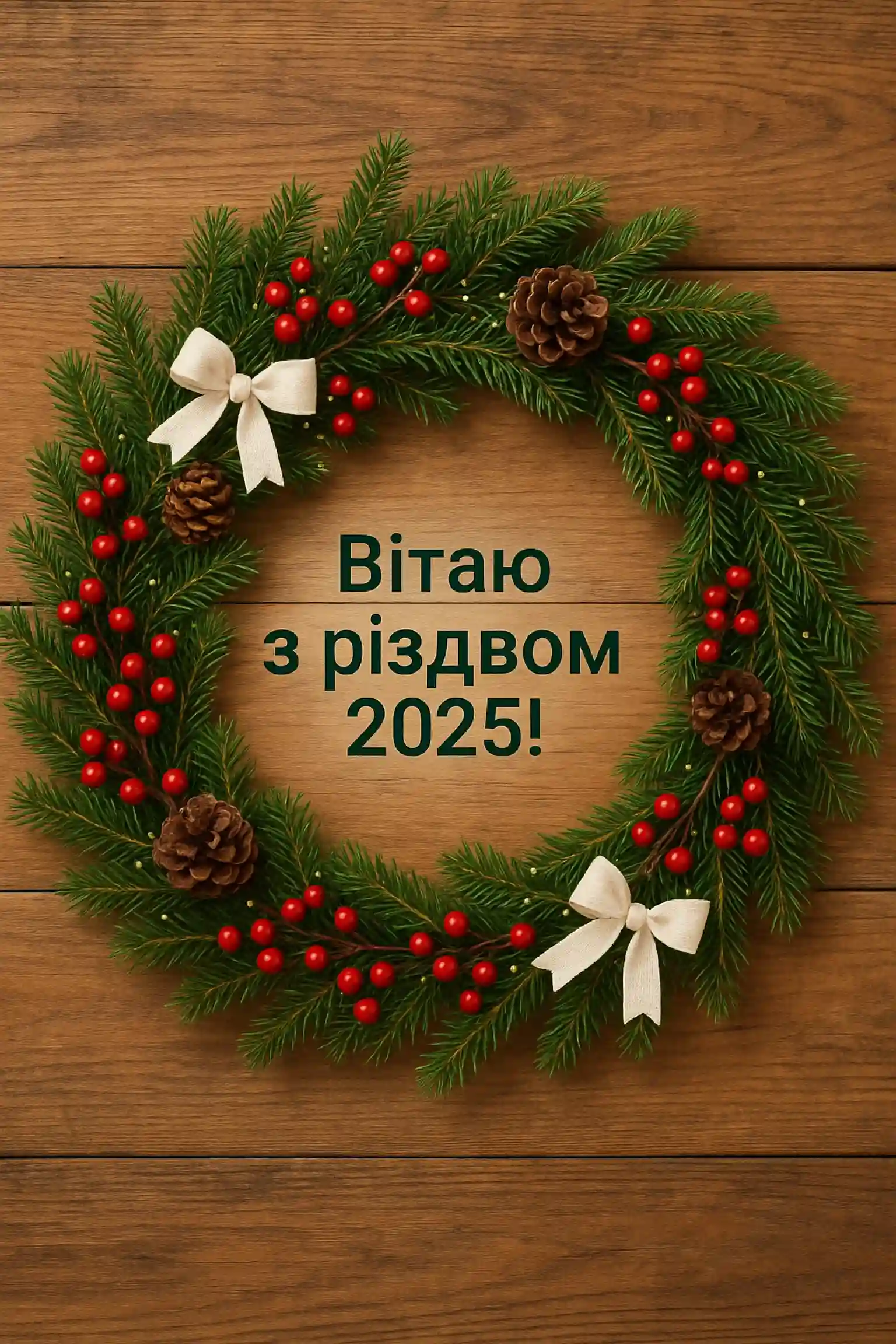 Привітання з різдвом 2025