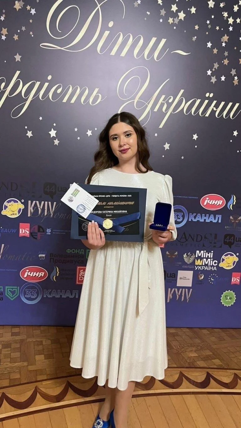 Юний голос з Умані прозвучав на всю Україну: школярку відзначили на національному рівні