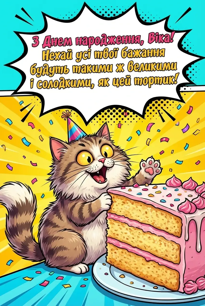 з днем народження віка картинки