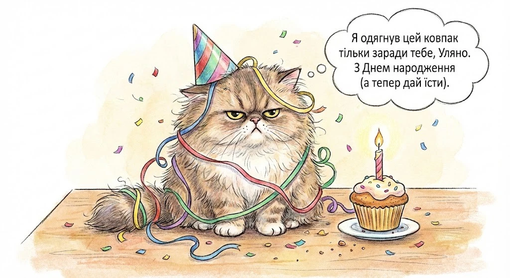 Картинки-привітання з днем народження для Уляни