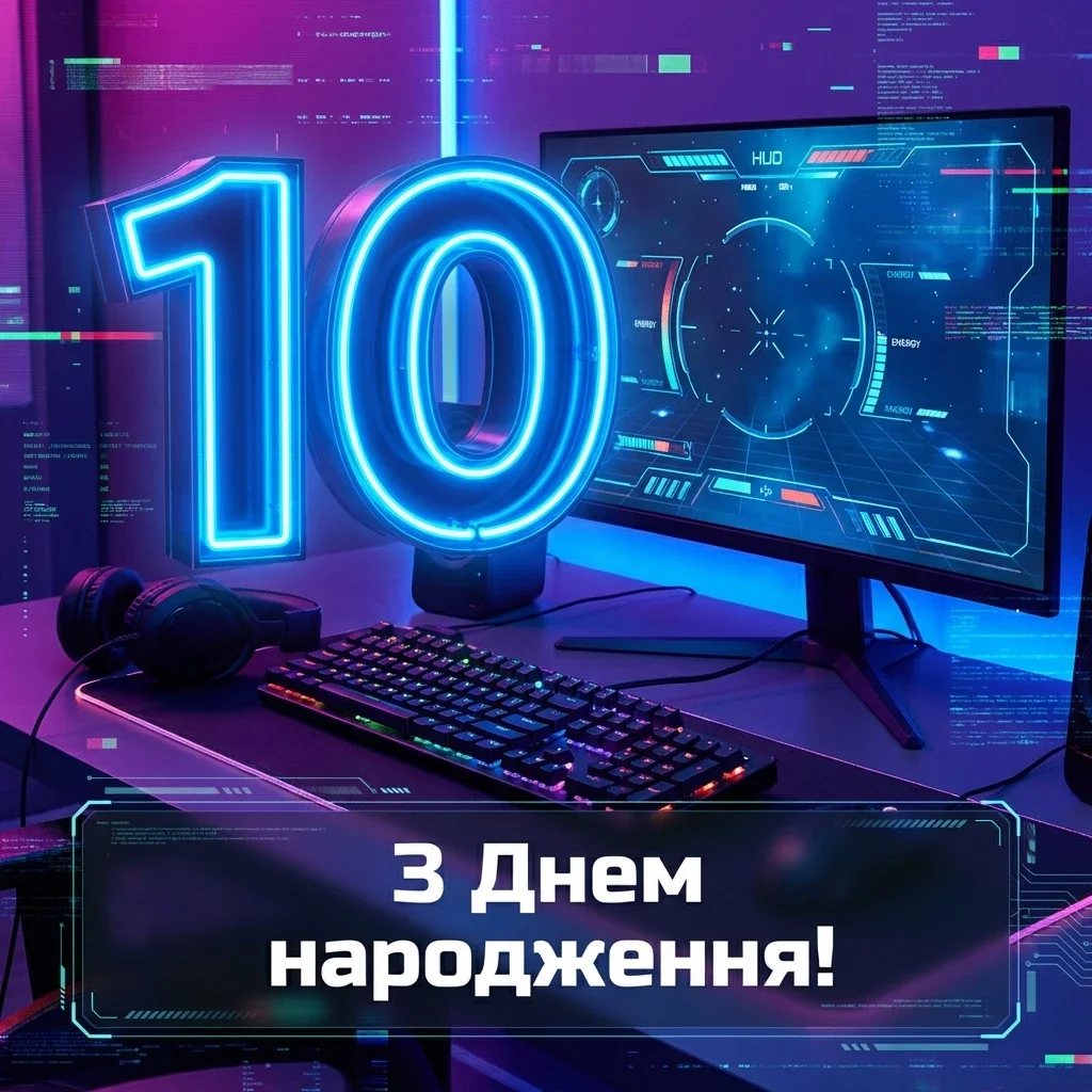 з днем народження 10 років