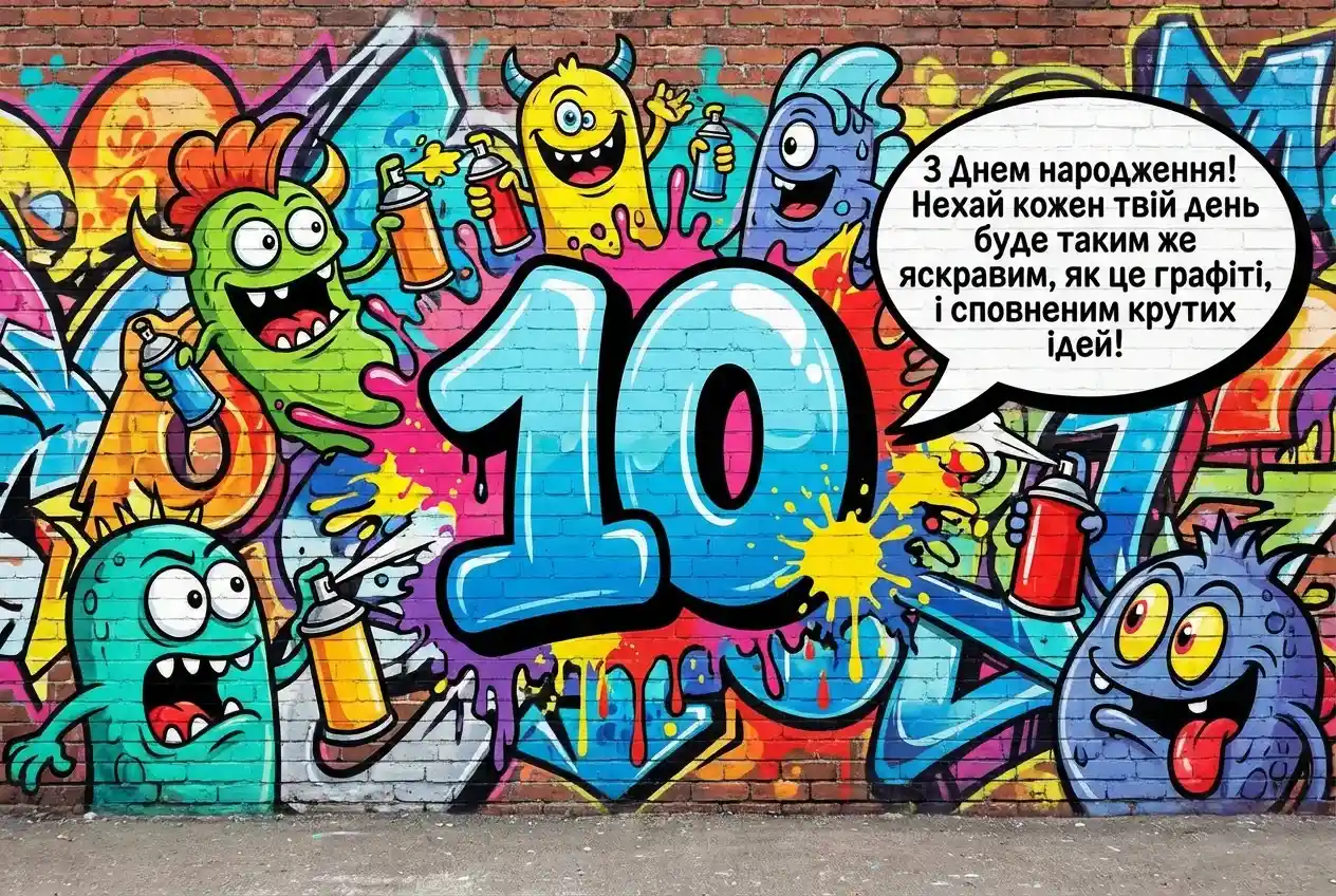 з днем народження 10 років
