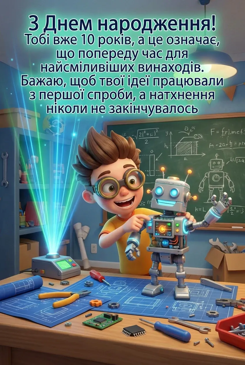 з днем народження 10 років