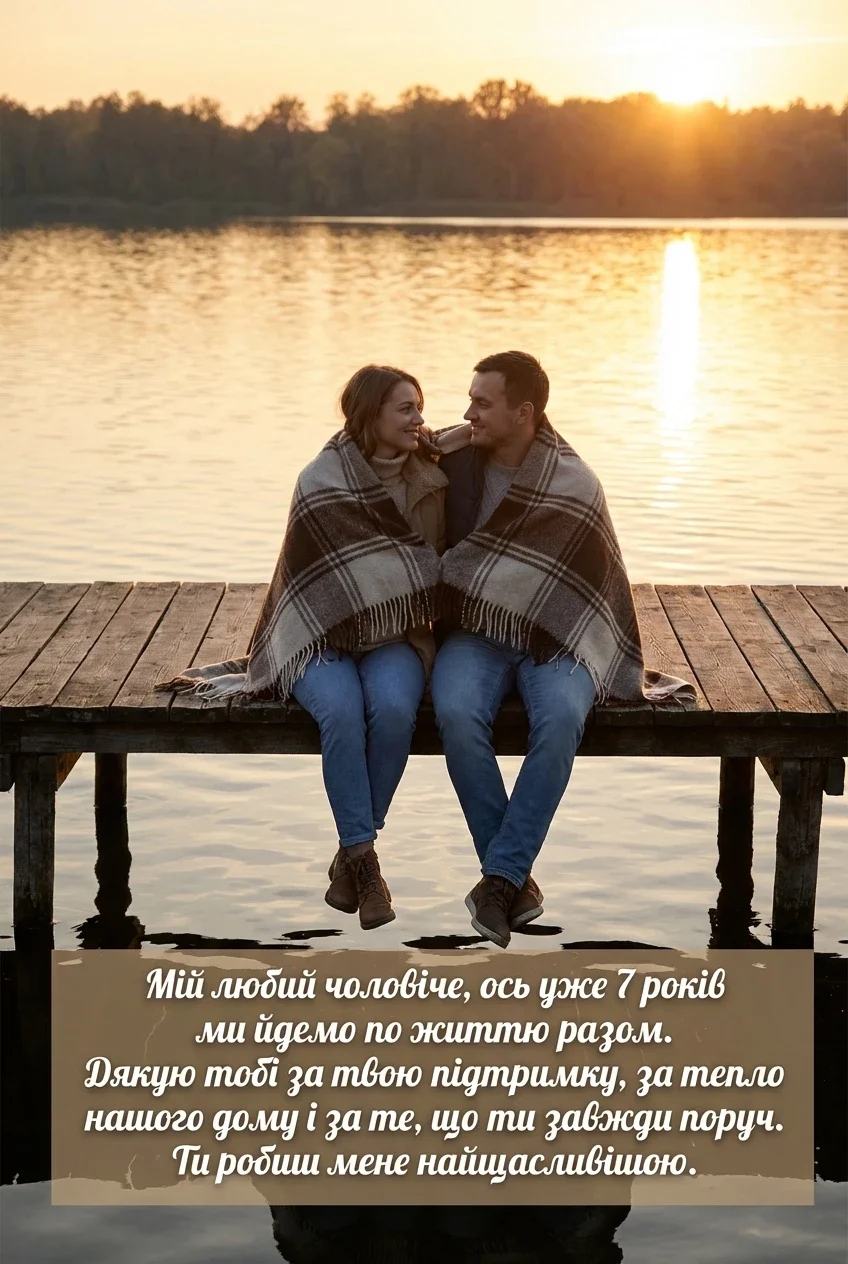 7 років весілля привітання чоловікові