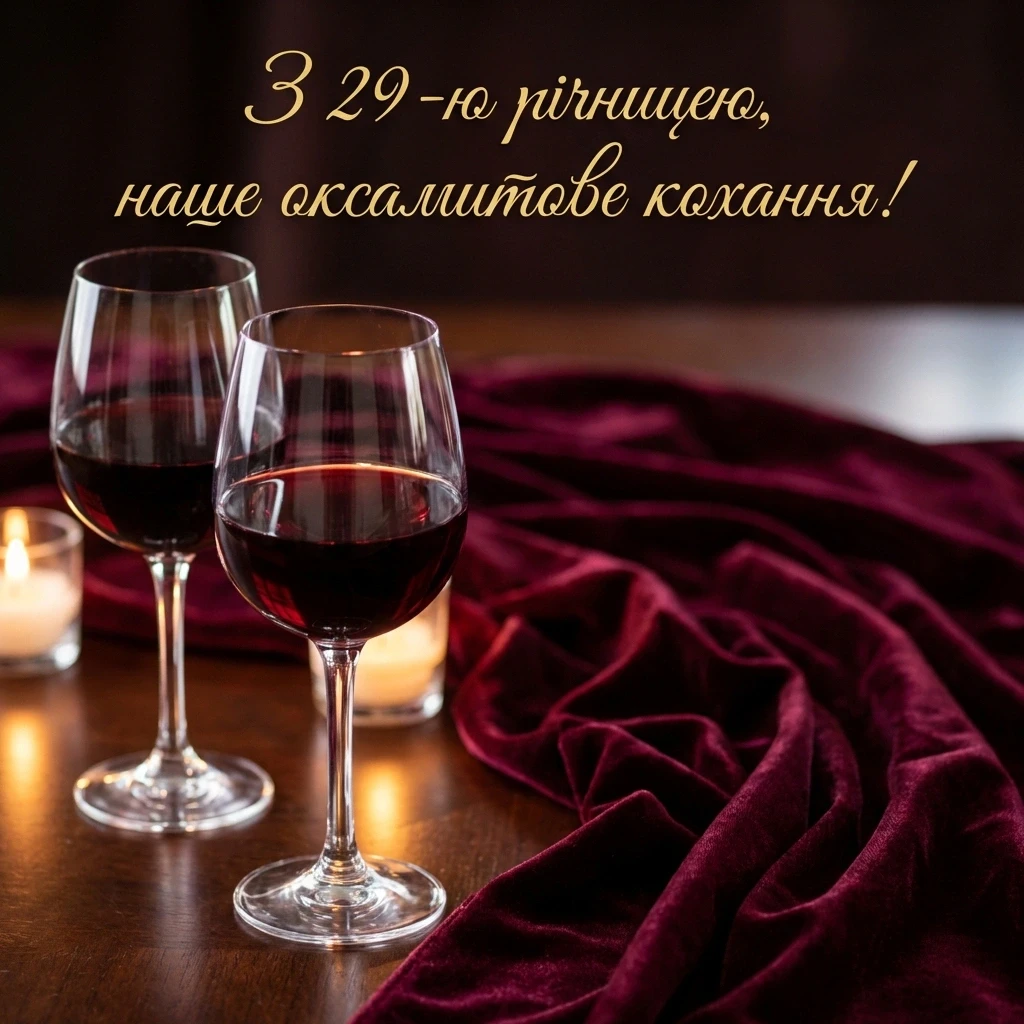 29 років оксамитове весілля