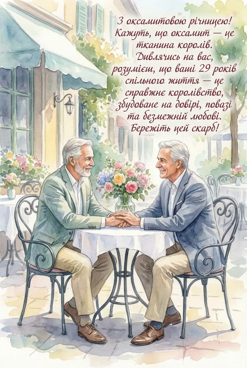 29 років оксамитове весілля