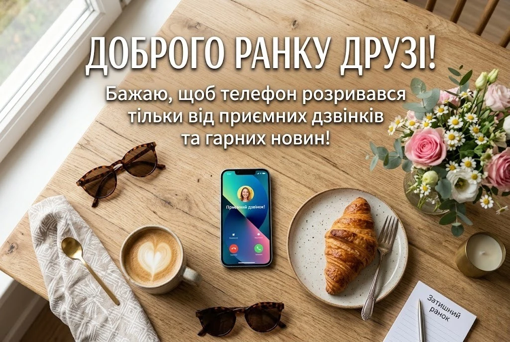 Доброго ранку, друзі: душевні побажання та найкращі картинки для гарного настрою