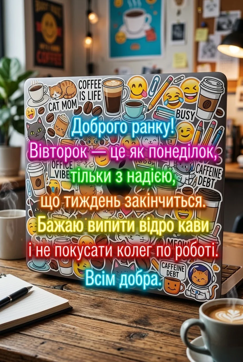 Повідомлення Gemini Доброго ранку вівторка: найкращі картинки українською мовою для гарного настрою та натхнення