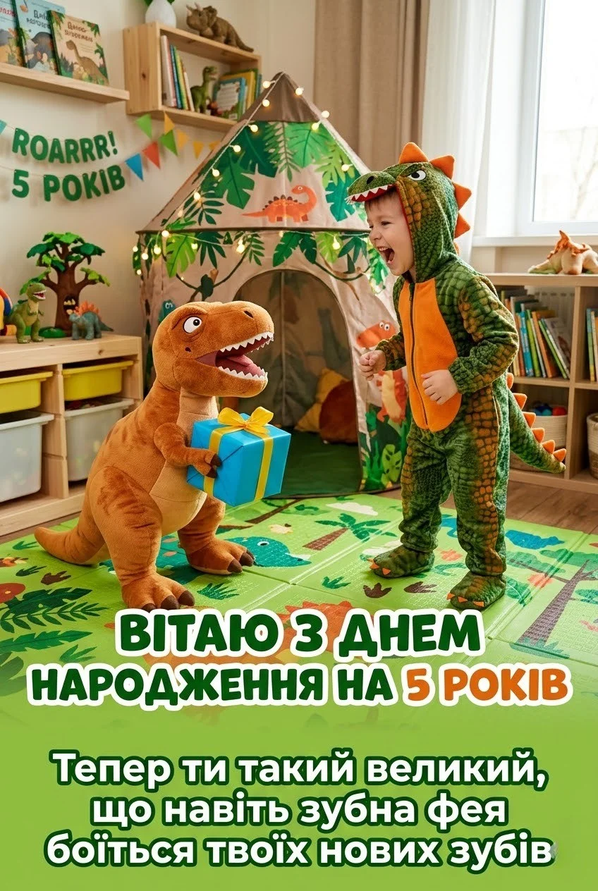 З днем народження, 5 років! Найкращі вітання для маленького героя