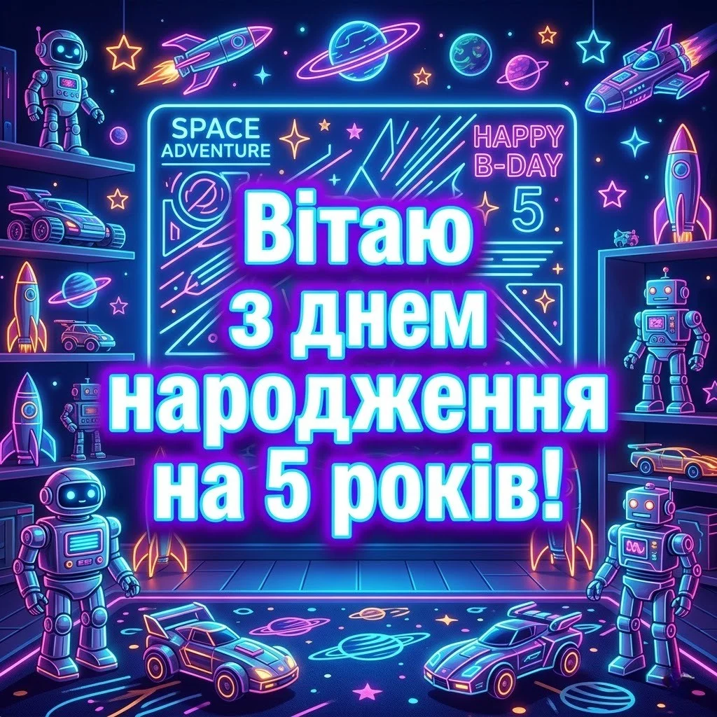 З днем народження, 5 років! Найкращі вітання для маленького героя