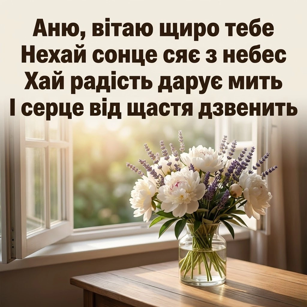 З днем народження, Аню! Збірка щирих та зворушливих побажань