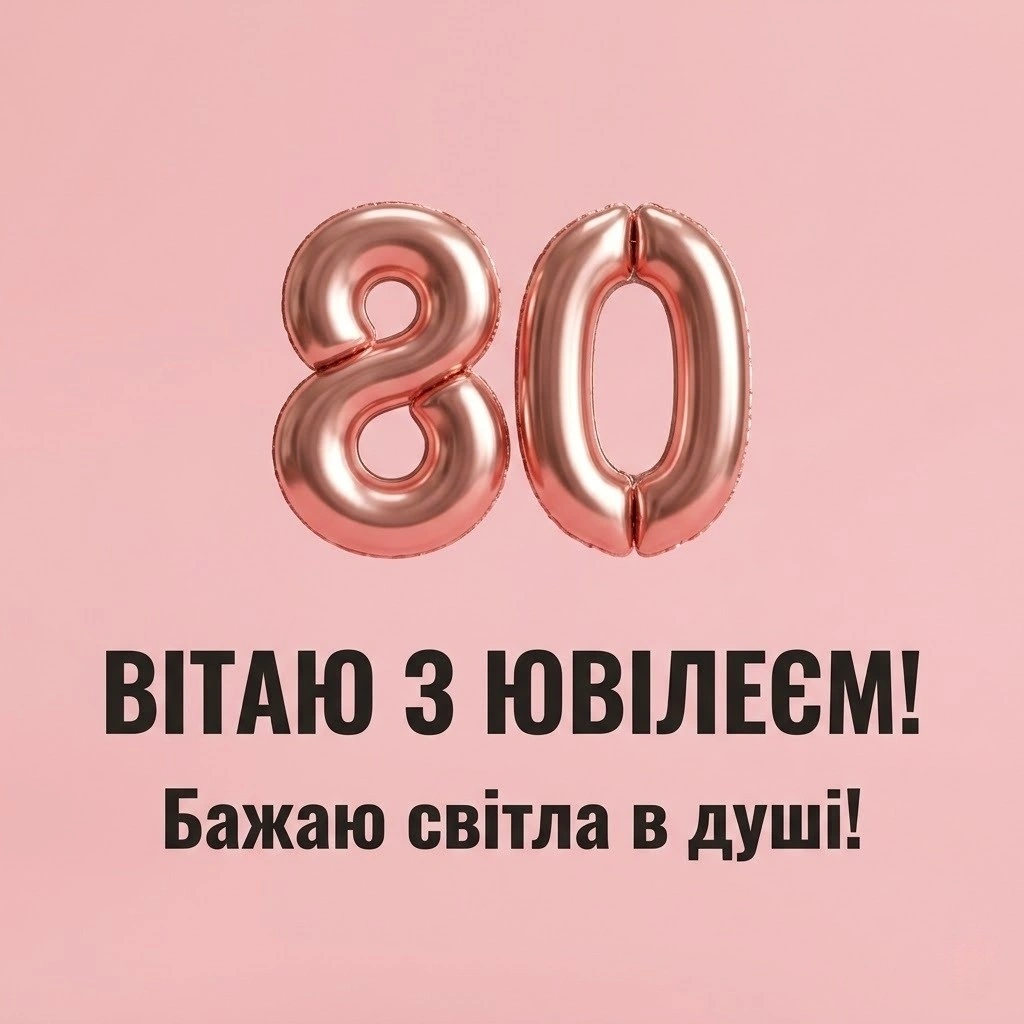 Привітання з 80-річчям жінці: слова пошани, любові та побажання довголіття
