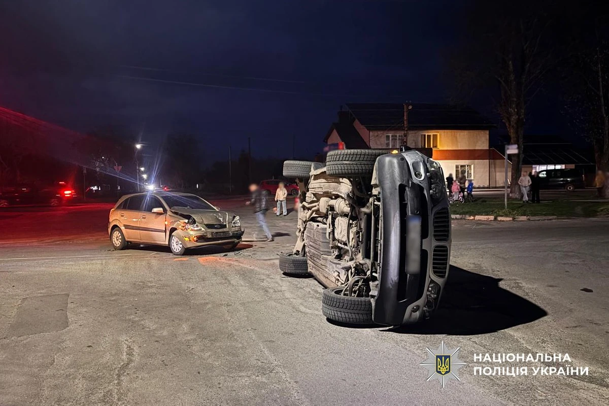 П’яний водій на BMW спровокував перекидання авто: на Уманщині постраждала дитина