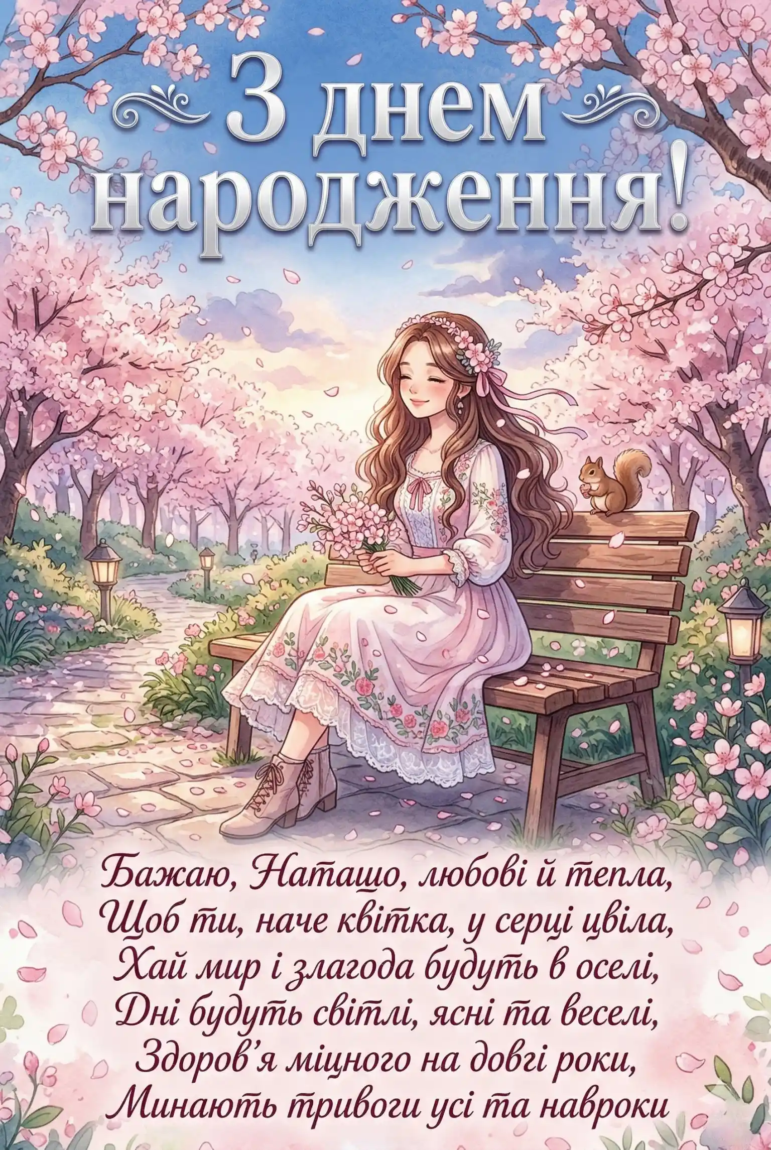 Наташа з днем народження: зворушливі слова для коханої, подруги чи колеги