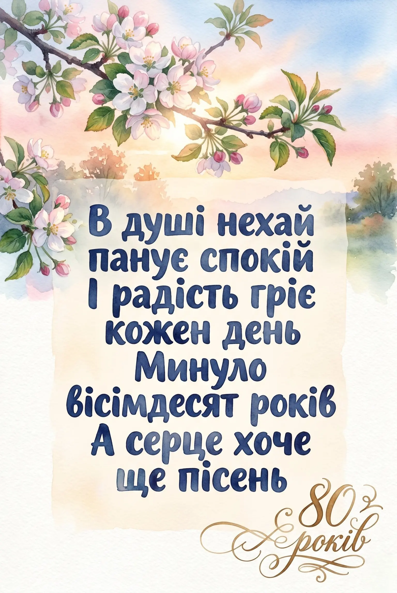 Як привітати з 80-річчям: картинки, вірші та проза для ювілярів
