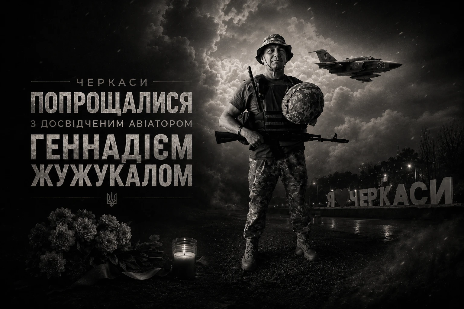 Черкаси попрощалися з досвідченим авіатором Геннадієм Жужукалом