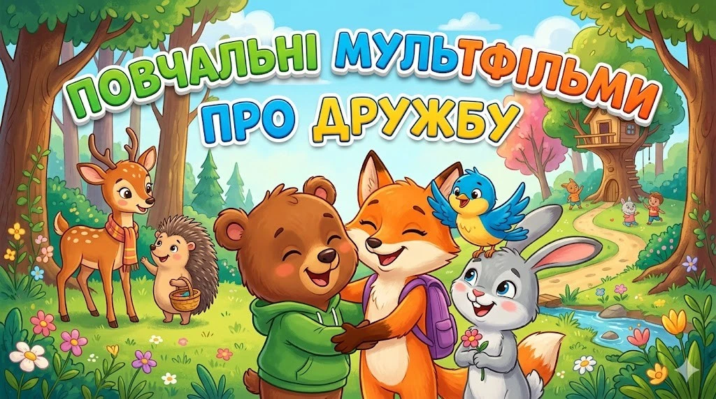 Добірка повчальних мультфільмів про дружбу для перегляду