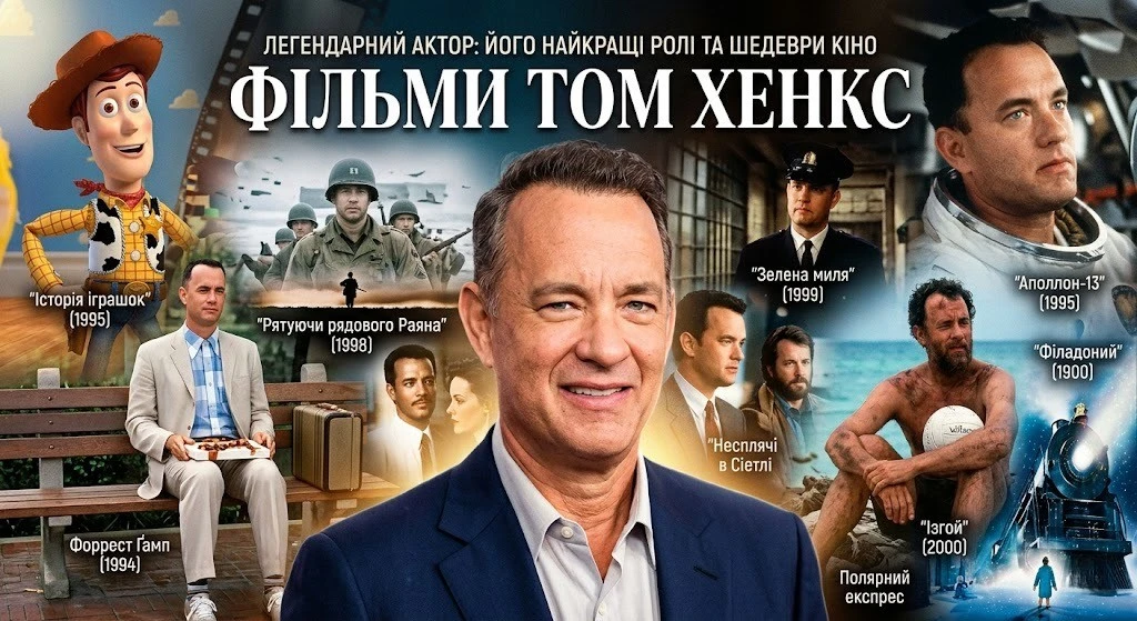 Фільми Тома Хенкса на будь-який настрій