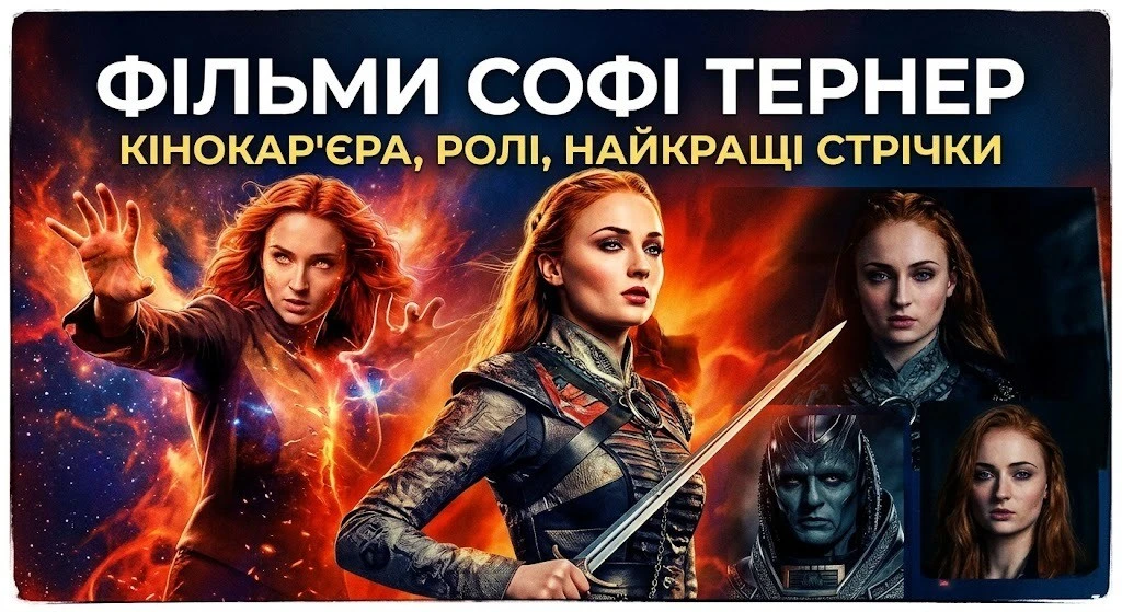 Фільми Софі Тернер від трилерів до фантастики