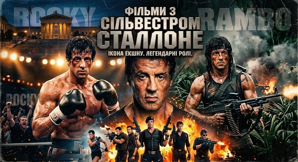 Фільми з Сильвестром Сталлоне: від Роккі до Рембо